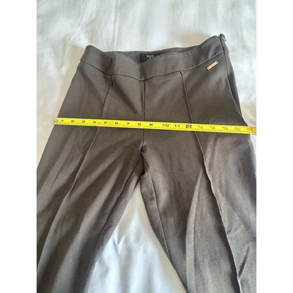 tahari womens pants green size 4 zipper on the side flat front - Picture 9 of 12
